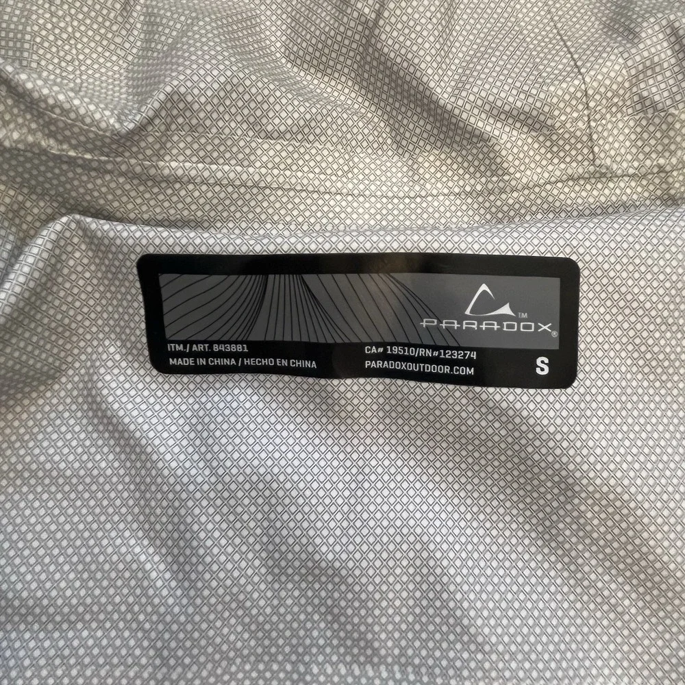 Paradox Windbreaker Women's Size Small Teal Blue Lightweight Good Full Zip - Picture 3 of 9